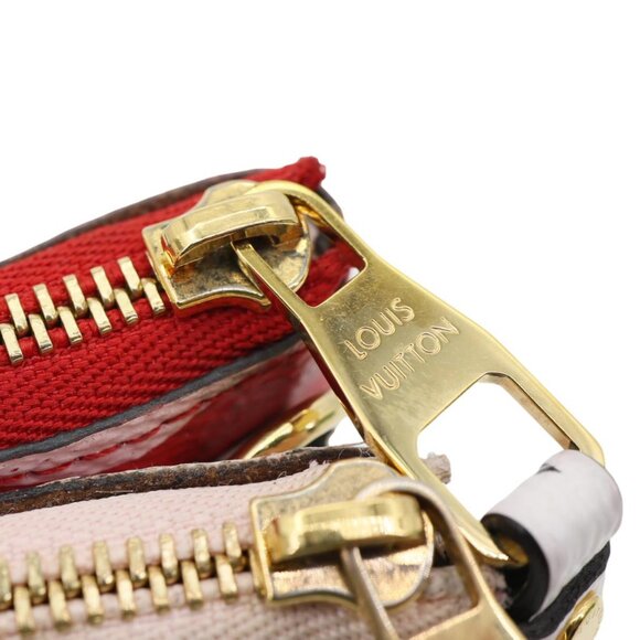 Louis Vuitton  Double Zip Pochette Giant Monogram Jungle Crossbody Bag Red - Picture 15 of 16